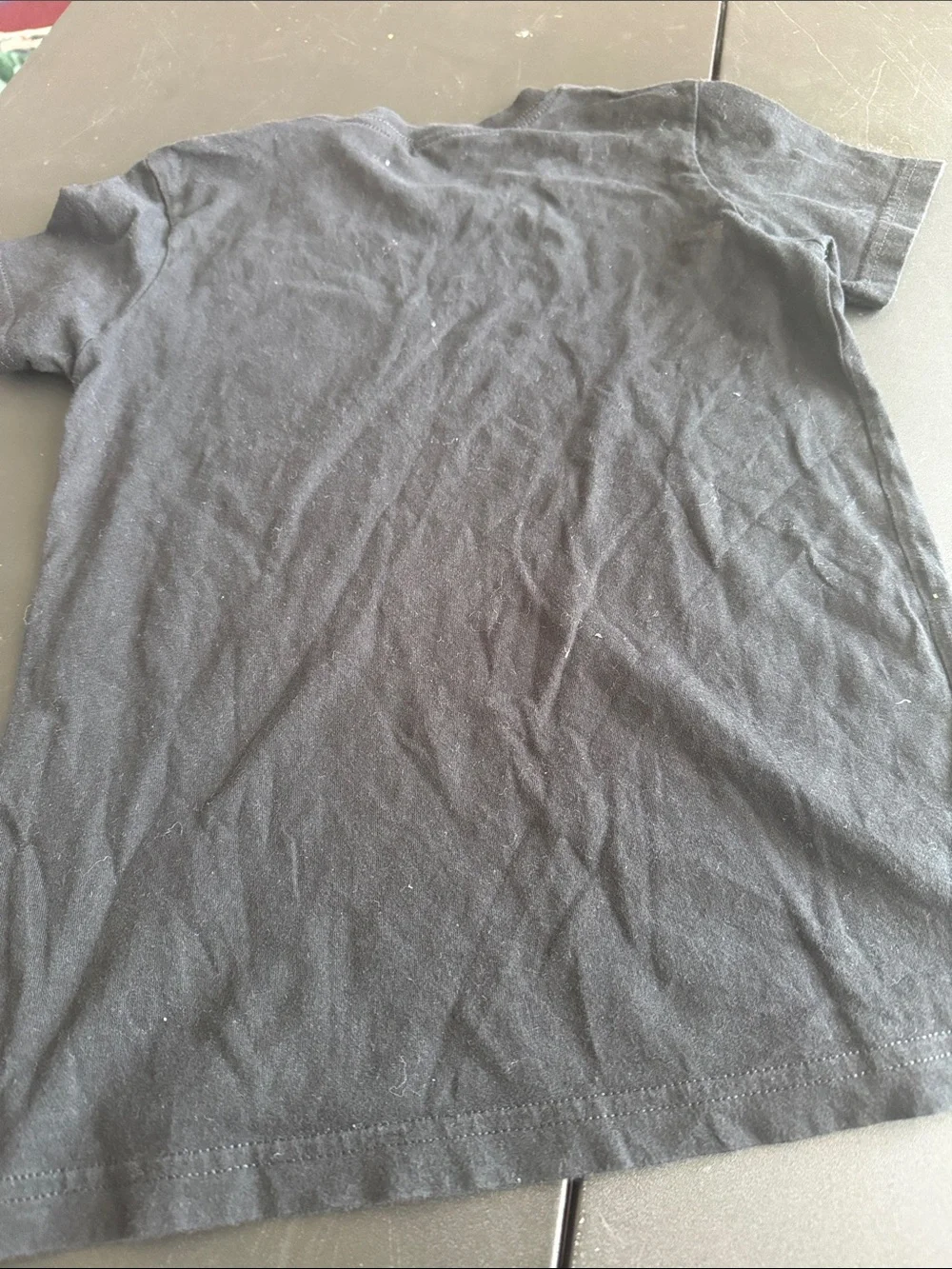 Kids Black Tee with Cream Logo
